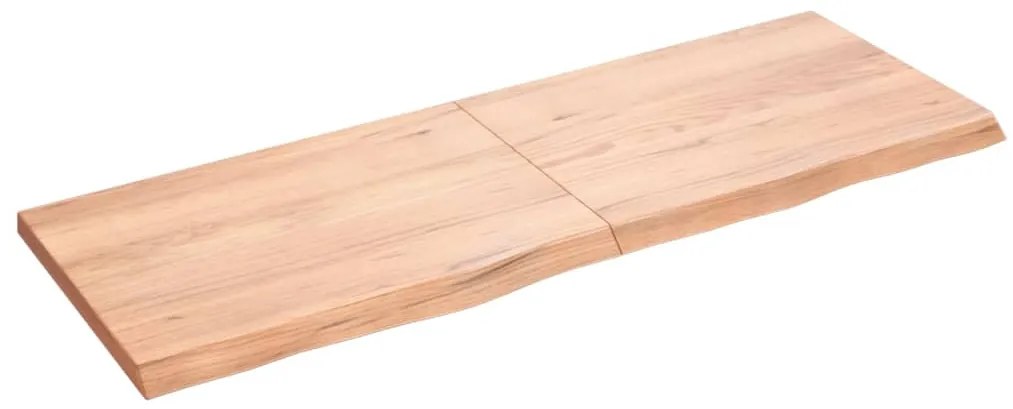 Επιφ Τραπεζιού Αν Καφέ 140x50x(2-4)εκ. Επεξ. Μασίφ Ξύλο Δρυός