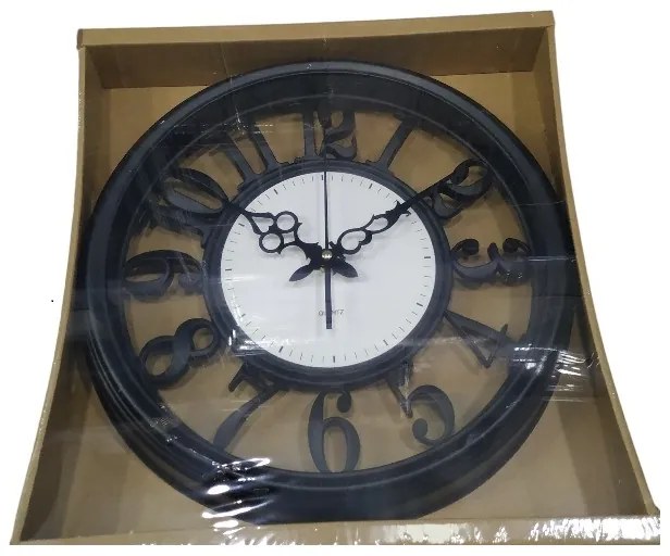 Ρολόι τοίχου - 316Α2 - 878732 - Black-878732_b