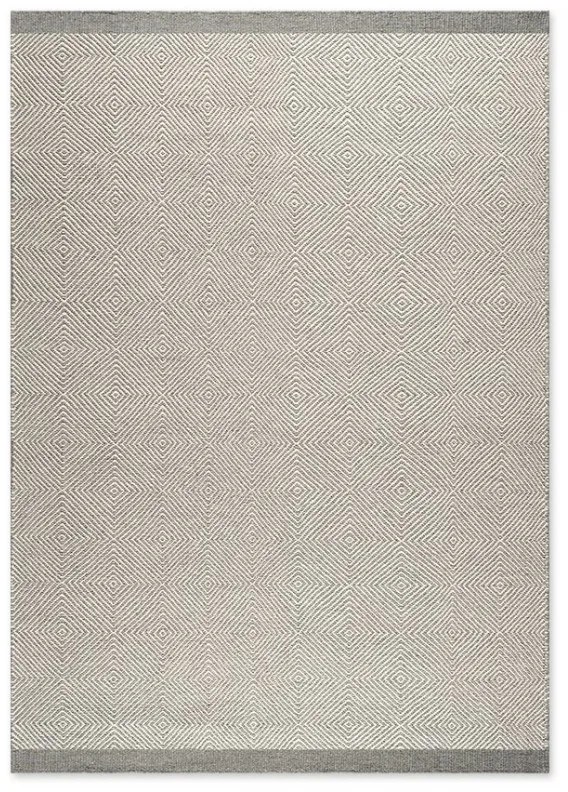 Χειμερινό χαλί Tapicap Herringbone Square Grey White 160 x 230