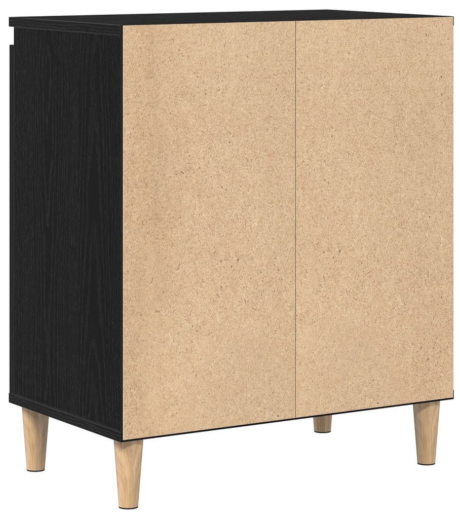 vidaXL Μπουφές Μαύρος Δρυς 60x35x70 εκ, Επεξεργασμένο Ξύλο