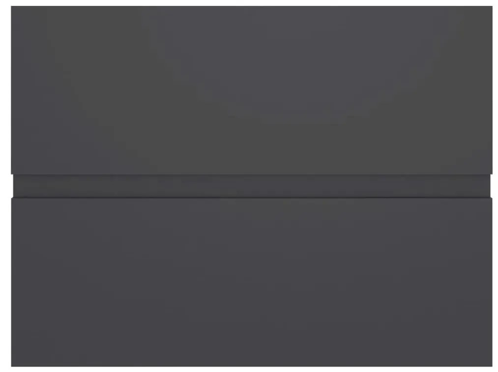 vidaXL Ντουλάπι Νιπτήρα Γκρι 60x38,5x45 εκ. Μοριοσανίδα
