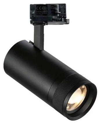 Σποτ Φωτιστικό Ράγας On-Off LED 25W IP20 4000K Eos Ideal Lux-322100-Μαύρο 322100
