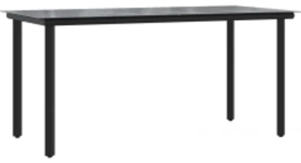 vidaXL Σετ Τραπεζαρίας Κήπου 7 τεμ. Καφέ Συνθ. Ρατάν / Γυαλί Μαξιλάρια