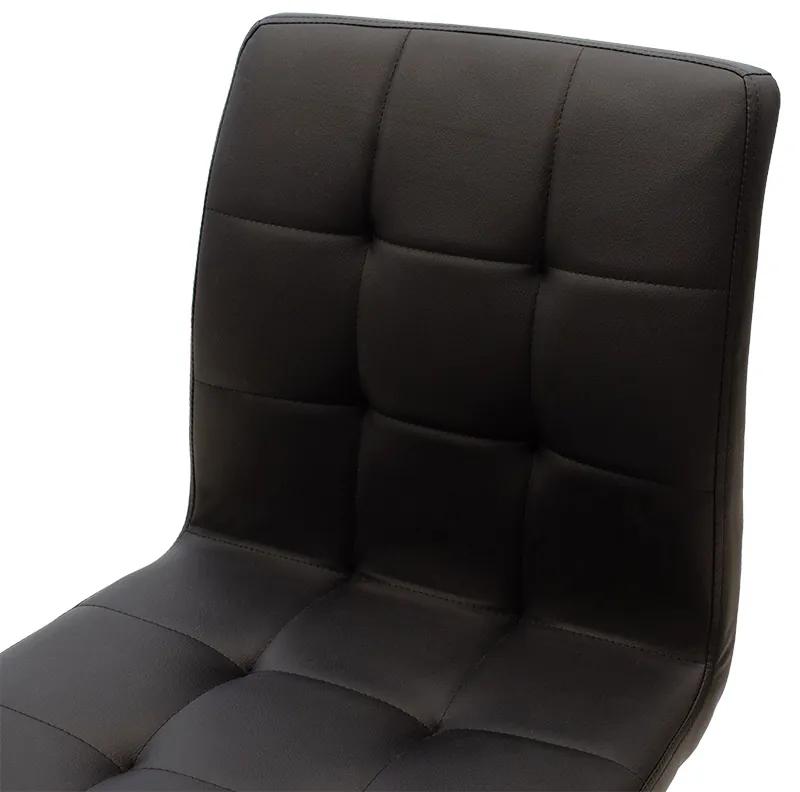 Καρέκλα Cian II pakoworld PU μαύρο-φυσικό πόδι - Μέταλλο - 127-000031