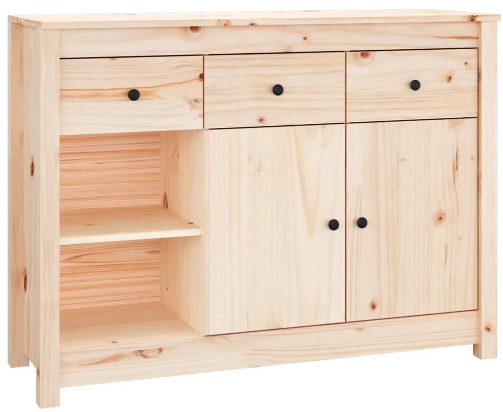 vidaXL Ντουλάπι 100 x 35 x 74 εκ. από Μασίφ Ξύλο Πεύκου