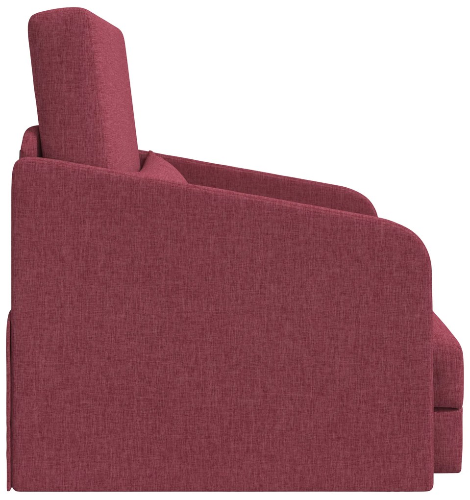 vidaXL Καναπές Κρεβάτι 2 σε 1 Μπορντό 65x80x83 εκ. Υφασμάτινος