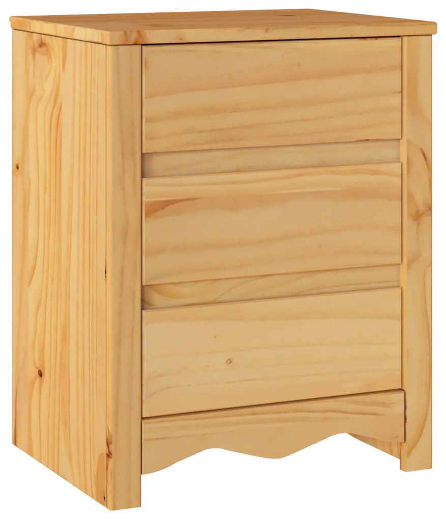 vidaXL Κομοδίνο "DRAMMEN" 45x35x56 εκ. Μασίφ ξύλο πεύκου