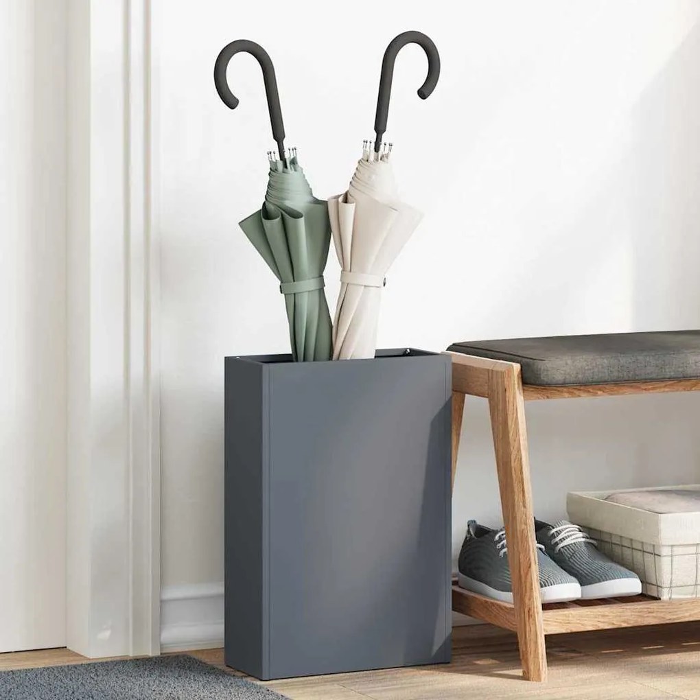 vidaXL Σχέδιο & βάση αποθήκευσης Ανθρακί 28 x 12 x 41 εκ Ατσάλι