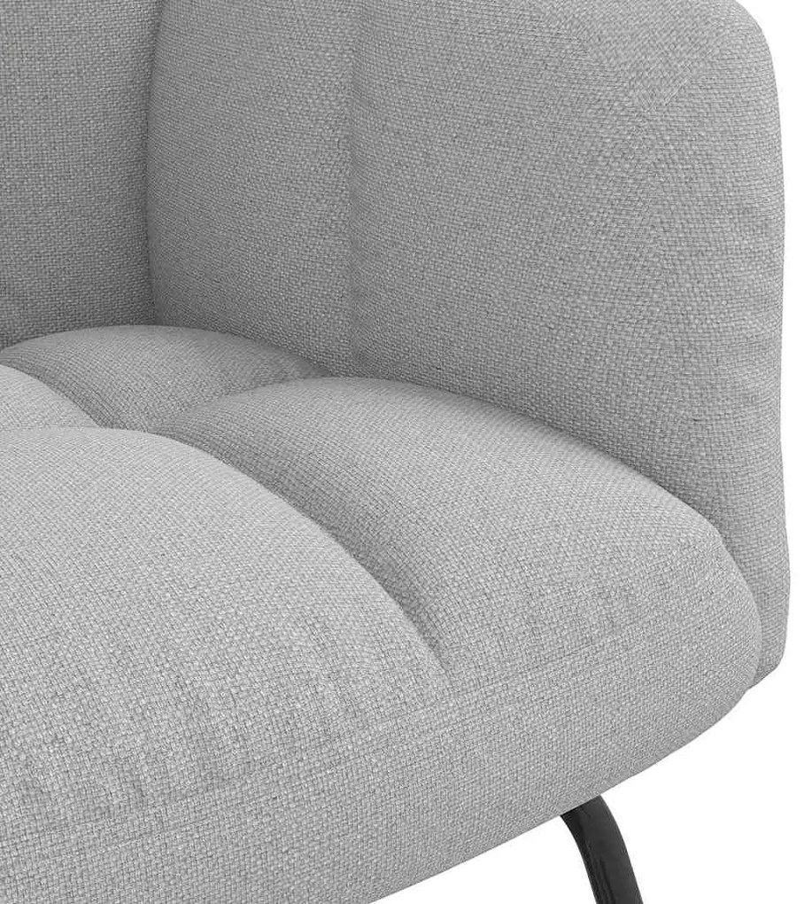 vidaXL Κουνιστή καρέκλα Cloud Grey Fabric