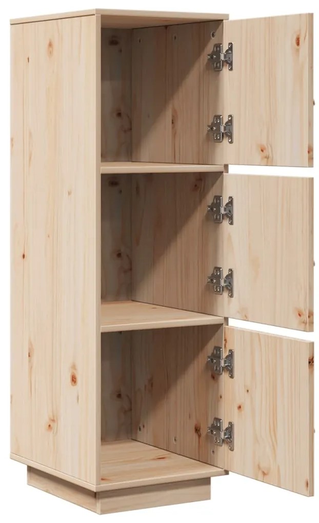 vidaXL Ντουλάπι Ψηλό 34 x 40 x 108,5 εκ. από Μασίφ Ξύλο Πεύκου