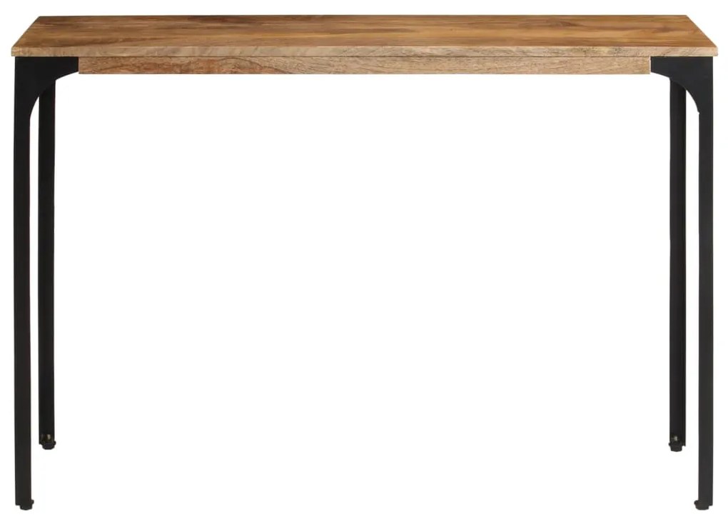 vidaXL Τραπέζι Κονσόλα Καφέ 110x35x76 εκ. από Μασίφ Ξύλο Μάνγκο/Σίδερο