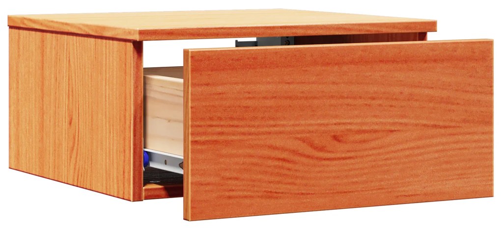 vidaXL Κομοδίνο Καφέ κεριού 37 x 35 x 18.5 εκ Μασίφ ξύλο πεύκου