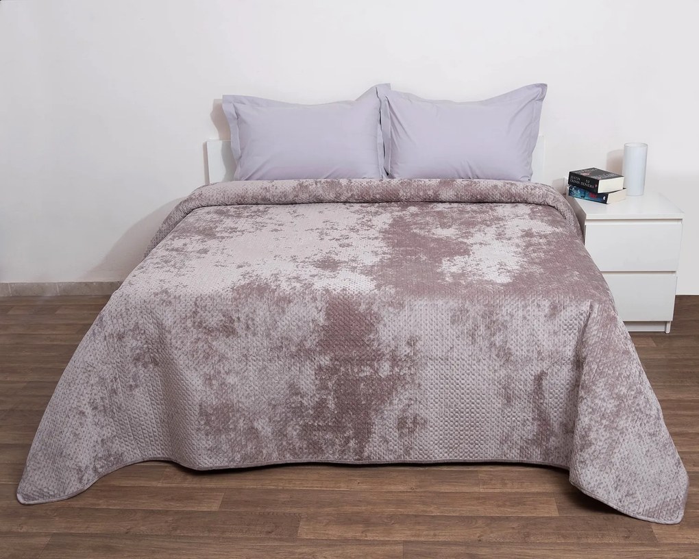 Κουβερτώριο Μονό 160x220 Velvet Verona Linen - Anna Riska