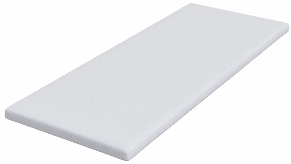 vidaXL Στρώματα Λευκό 70 x 200 cm 100% ύφασμα πολυεστέρα με τζακάρ