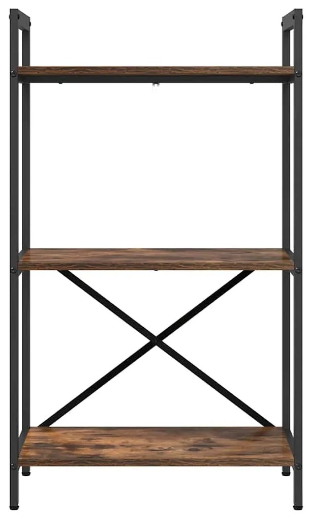 vidaXL Ράφι Βιβλίων Καπνιστό Δρύς 56 x 34 x 96 εκ Επεξεργασμένο ξύλο