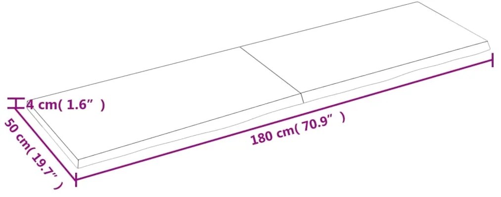 ΠΑΓΚΟΣ ΜΠΑΝΙΟΥ ΑΝ. ΚΑΦΕ 180 X 50 X 4 ΕΚ. ΕΠΕΞΕΡΓ. ΜΑΣΙΦ ΞΥΛΟ 3156165