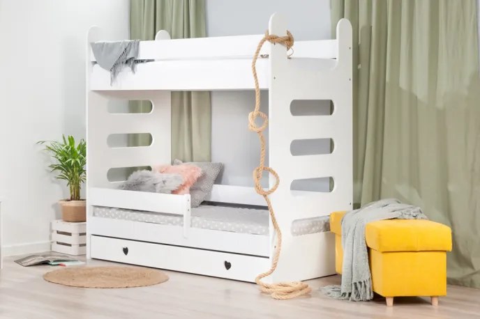 Κουκέτα Mati  με  Συρτάρι  Αποθήκευσης  White  80x180cm  BC50011 BabyCute (Δώρο τα Στρώματα)