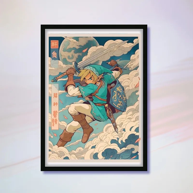 Πόστερ &amp; Κάδρο Legend of Zelda, Link GM2331 21x30cm Εκτύπωση Πόστερ (χωρίς κάδρο)