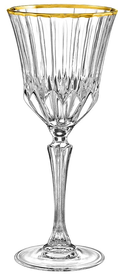 Ποτήρι Κόκκινου Κρασιού 280ml Χρυσή Ρίγα Adagio - RCR - 6 ΤΜΧ