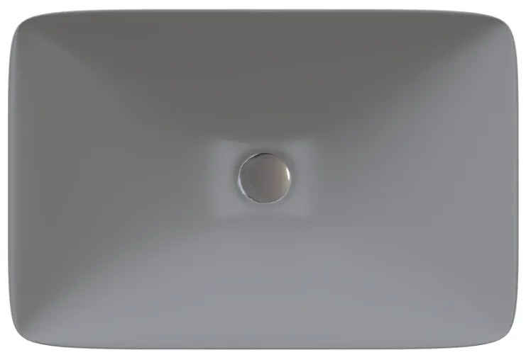Sanitec Aktis 283 Νιπτήρας Συνθετικός Επικαθήμενος 60,5x38,5x9cm Cement