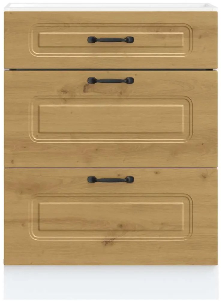 vidaXL ντουλάπι βάσης κουζίνας Kalmar Τεχνίτης Δρυς από Τεχν. Ξύλο