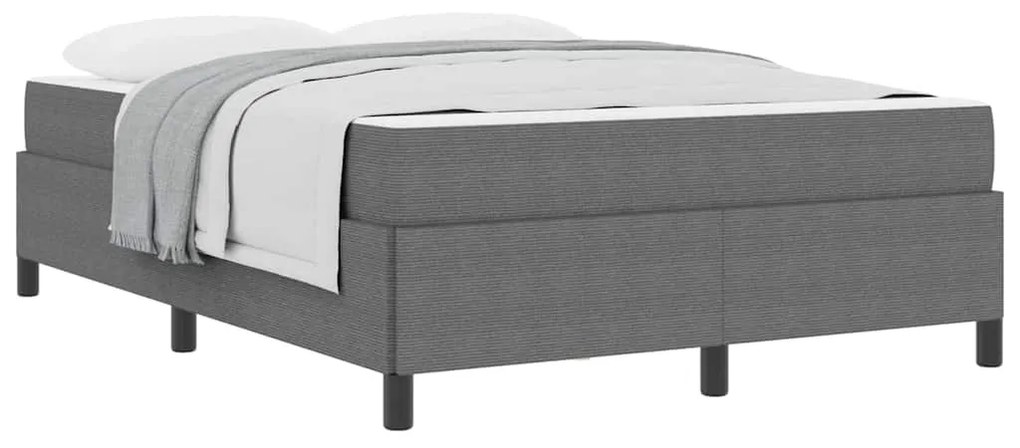 vidaXL Σκελετός Κρεβατιού Άλλο Ανοιχτό γκρι 140 x 190 cm Βελούδο