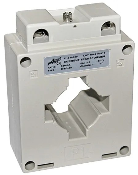 Adeleq Μετασχηματιστής Εντάσεως Μπάρας Φ40 220V 300-5Α 11-940300