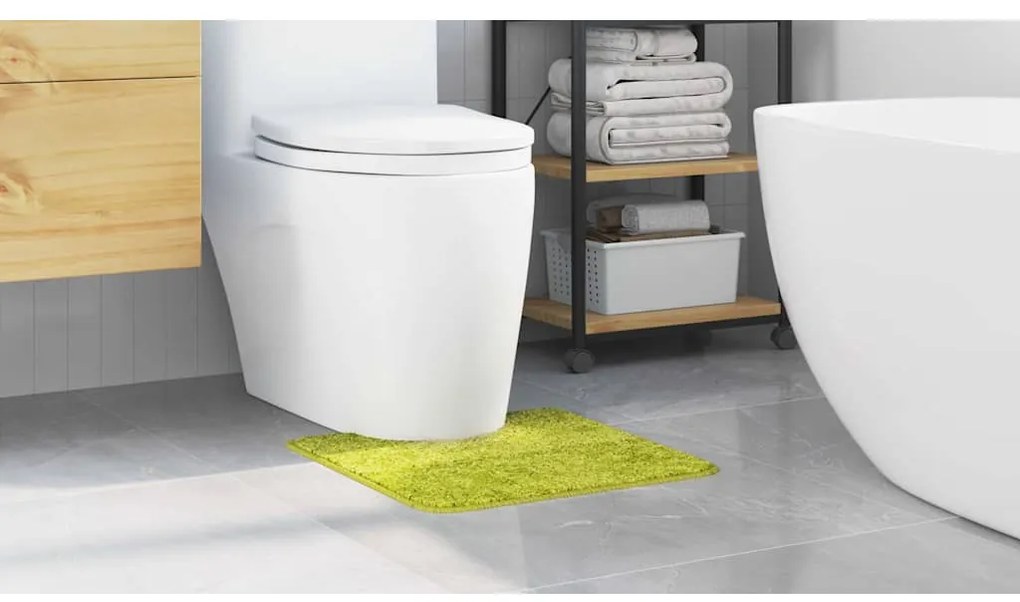 vidaXL Πατάκι μπάνιου Πράσινο 50 x 50 cm Πολυπροπυλένιο