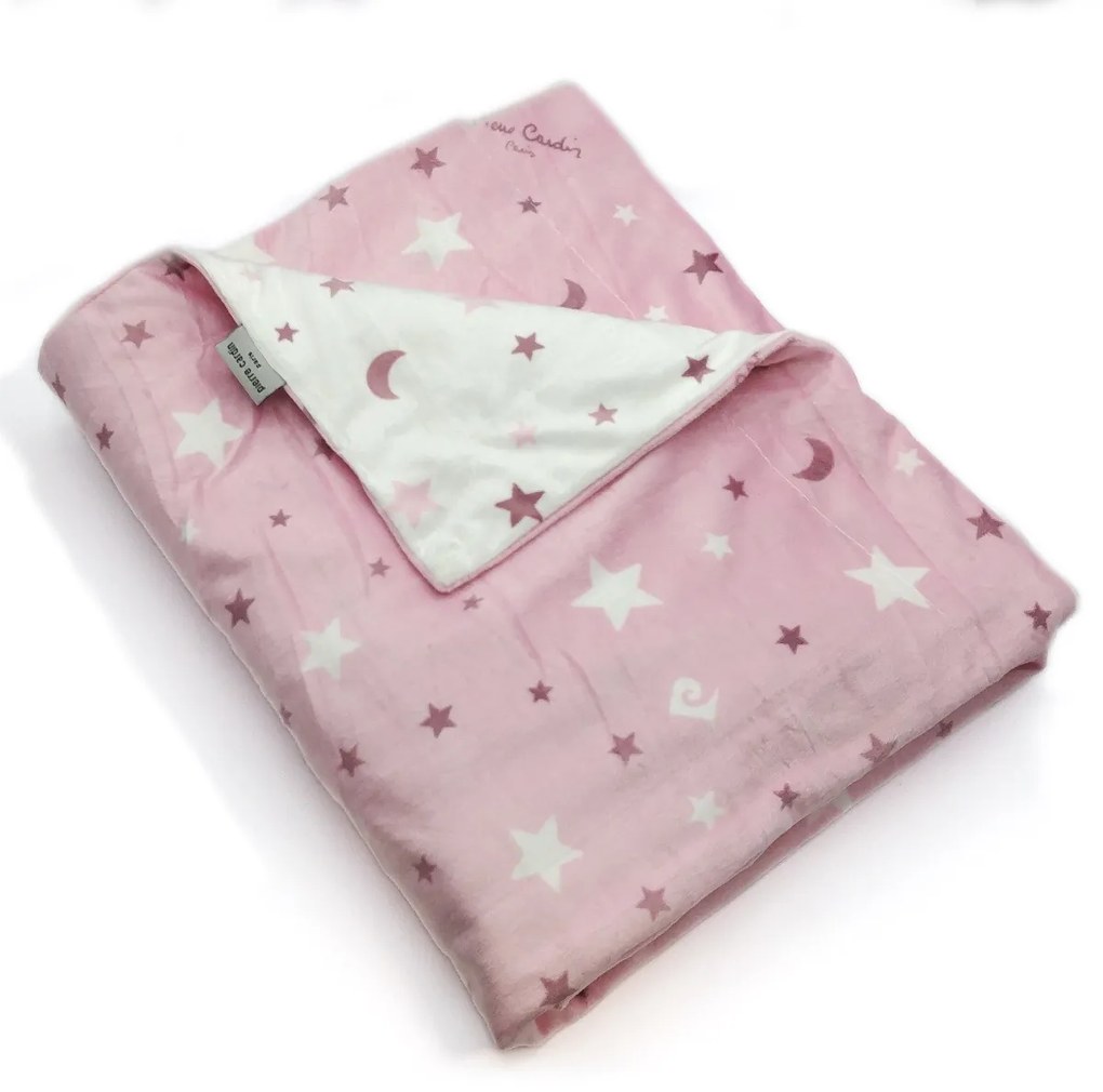 Κουβέρτα Αγκαλιάς soft plus Fleece 80×110 PIERRE CARDIN MOON PINK 80X110