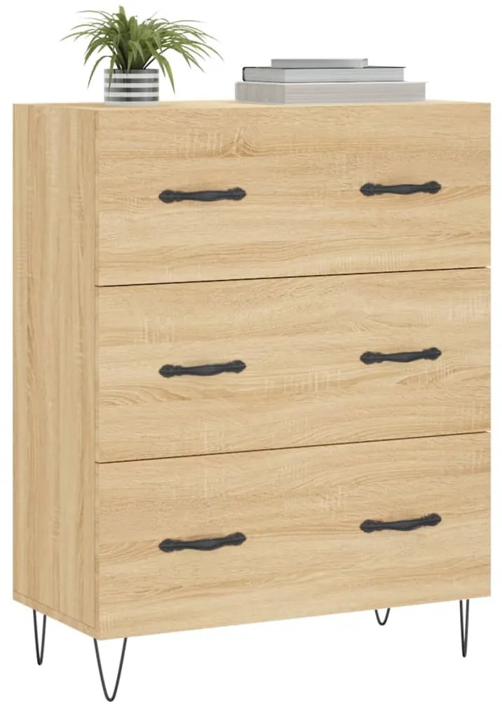 vidaXL Ντουλάπι Sonoma Δρυς 69,5 x 34 x 90 εκ. από Επεξεργασμένο Ξύλο