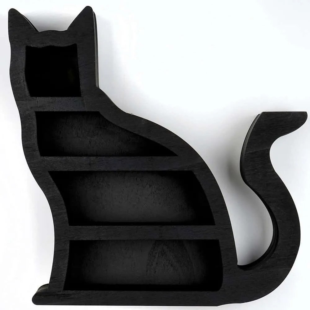 Ραφιέρα Τοίχου 268EVL1279 38x6x37cm Black