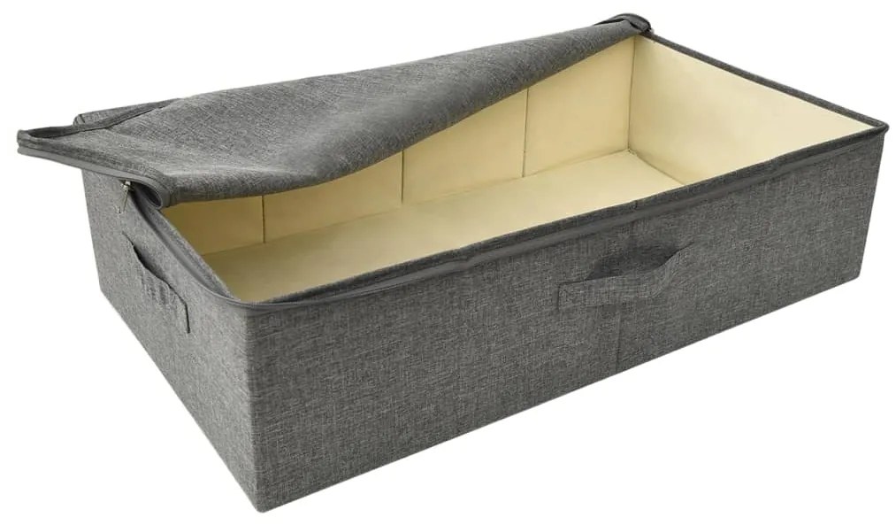 vidaXL Κουτιά Αποθήκευσης 2 τεμ. Ανθρακί 70 x 40 x 18 εκ. Υφασμάτινα