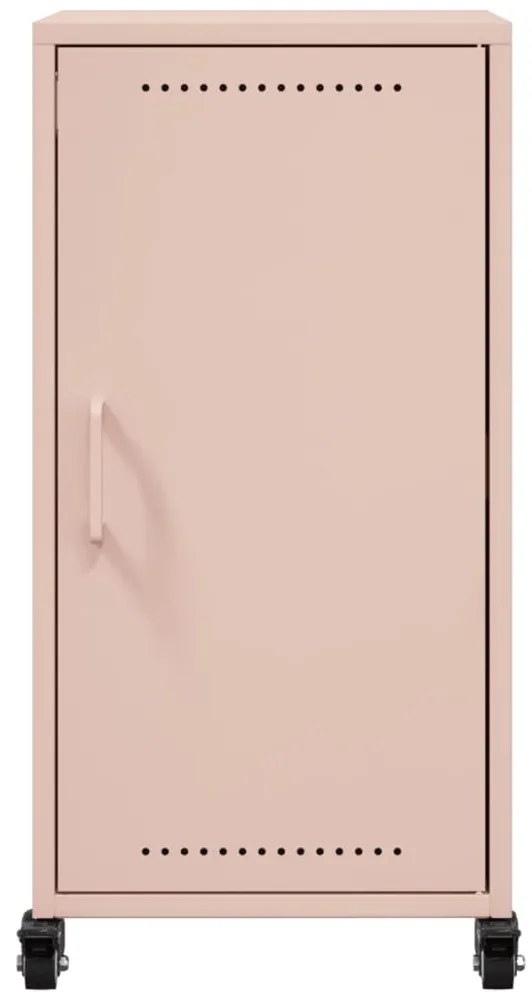 vidaXL Ντουλάπι Ροζ 36x39x72 εκ. από Ατσάλι