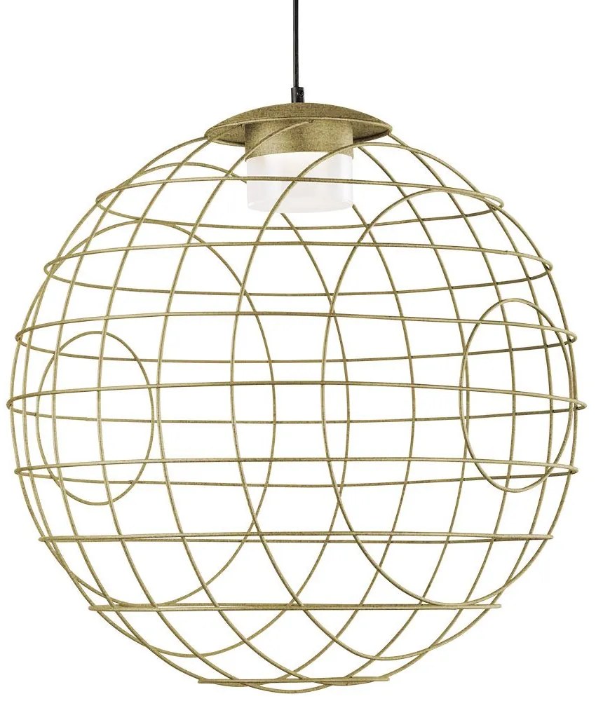 Φωτιστικό Οροφής Κρεμαστό 01488 GX53 10W LED 3000K D.80cm Oxidized Gold Luma