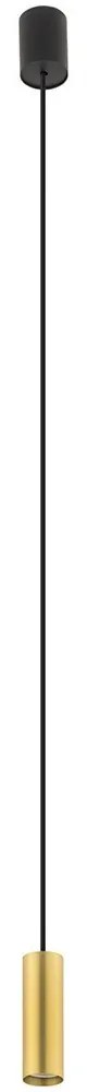 Φωτιστικό Οροφής Fourty S 10766 5.5x130cm 10W 1xGU10 Black-Brass Nowodvorski