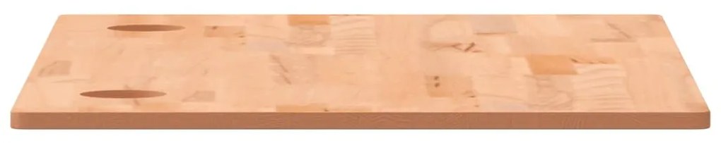 vidaXL Επιφάνεια Γραφείου 110x60x1,5 εκ. από Μασίφ Ξύλο Οξιάς
