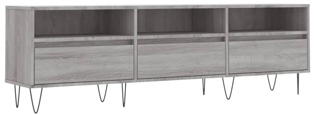 vidaXL Έπιπλο Τηλεόρασης Γκρι Sonoma 150x30x44,5 εκ. από Επεξεργ. Ξύλο