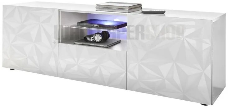 Έπιπλο Τηλεόρασης Λευκή Λάκα 181x57x42