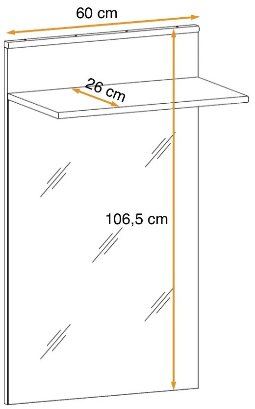 Swap XIX Σύνθεση Καφέ δρυς 280x180x40