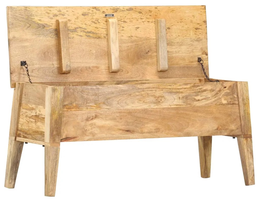 vidaXL Μπαούλο Αποθήκευσης 99 x 35 x 48 εκ. από Μασίφ Ξύλο Μάνγκο