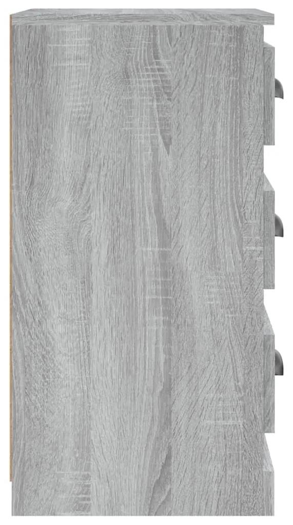 vidaXL Συρταριέρα Γκρι Sonoma 36 x 35,5 x 67,5 εκ. Επεξεργασμένο Ξύλο