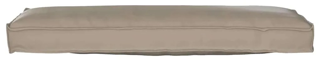 vidaXL Μαξιλάρι παλέτας για πάγκο Taupe 120 x 40 x 8 εκ Ύφασμα Oxford