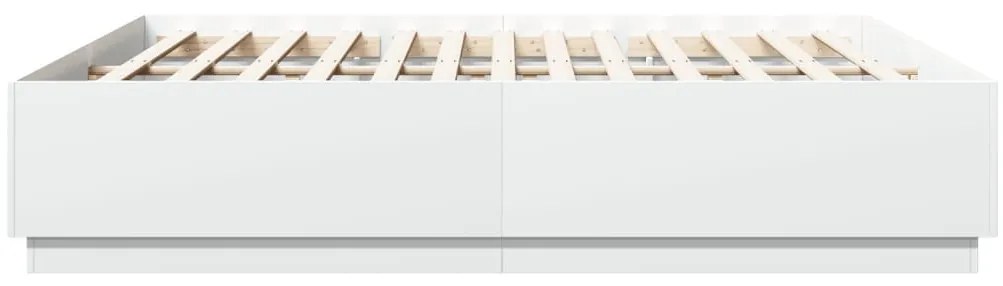 vidaXL Πλαίσιο Κρεβατιού Λευκό 180 x 200 εκ. Επεξεργ. Ξύλο