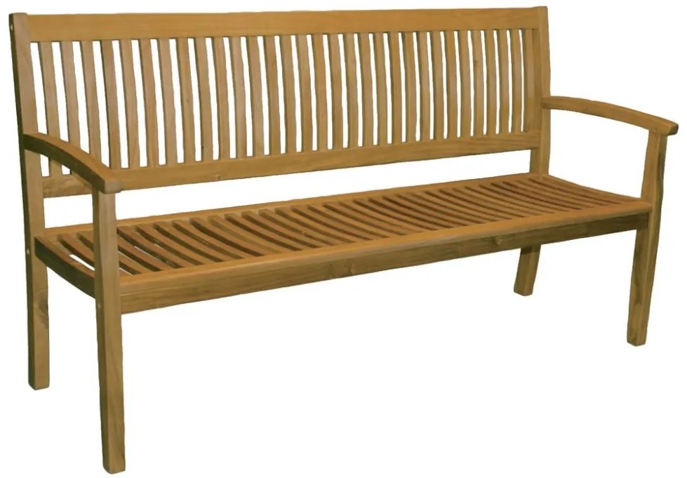 Ξύλινος Καναπές 3 Θέσεων 158 x 62 x 88 (h) cm Acacia Wood VAL 3-02 AC