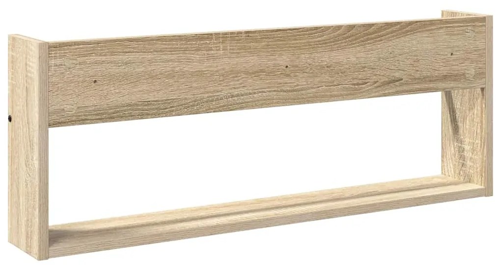 vidaXL Ράφι Περιοδικών Δρύς Sonoma 80 x 12 x 30 εκ Επεξεργασμένο ξύλο