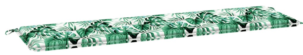 vidaXL Μαξιλάρι Κήπου με Σχέδιο Φύλλων 180x50x4 εκ Ύφασμα Oxford