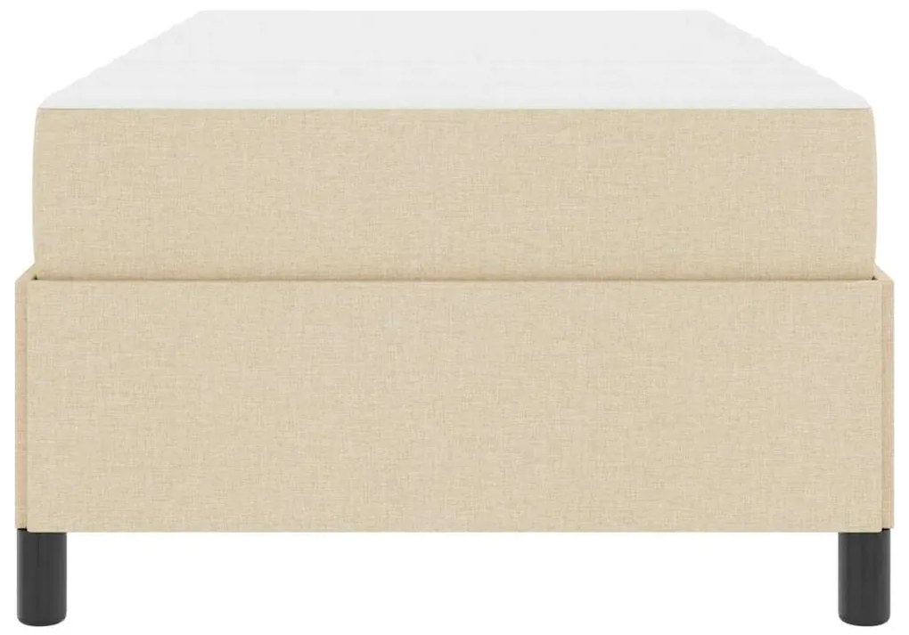 vidaXL Κρεβάτι με ελατήρια Ταμπά και Μαύρο 90 x 190 cm