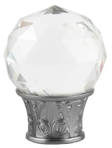 Κουρτινόβεργα διπλή twist Cristal Odeon 25/19 – χρώμιο ματ - 320 cm