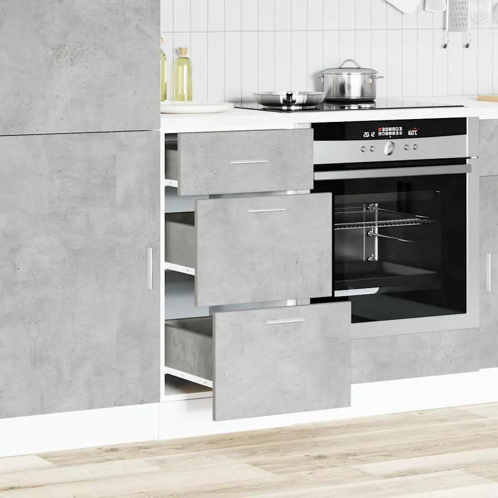 vidaXL Ντουλάπι "Lyon" Γκρι από Σκυρόδεμα 40x46x81,5 εκ. από Τεχνητό Ξύλο