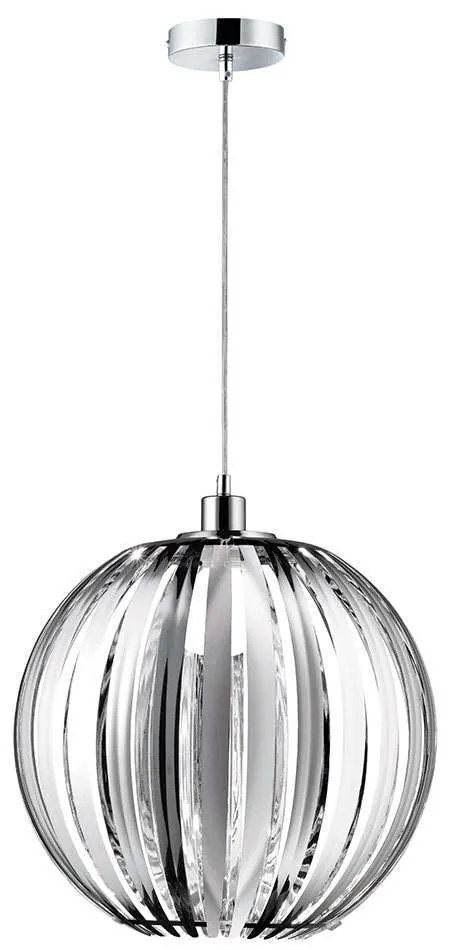Φωτιστικό Οροφής Zucca 304100106 Ø40x150cm Chrome Trio Lighting Metal,Acrylic